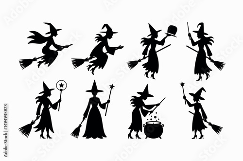 witch silhouettes collection