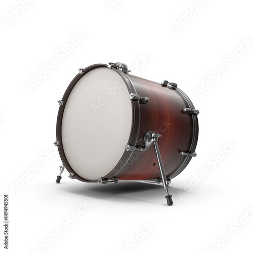 Bass Drum isolated on transparent background