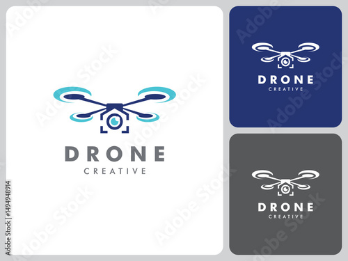 drone logo vector