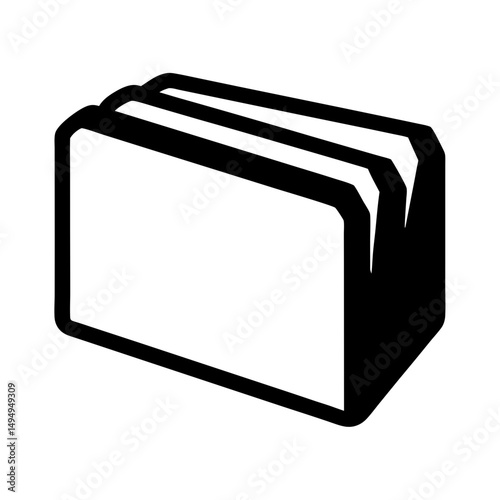 Illustration of organized and neat file folders in office or home setting
