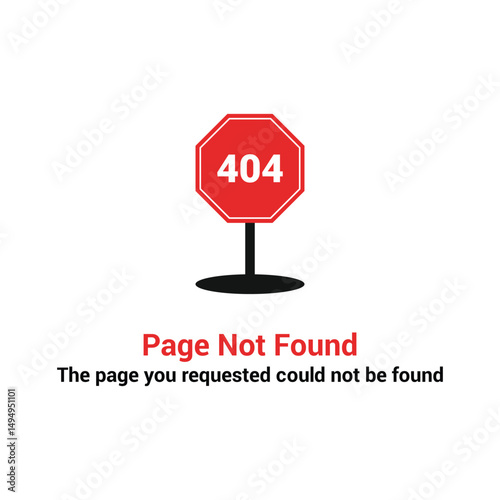 404 error page not found vector design template