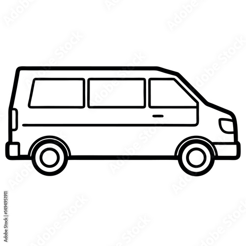 Vintage car automobile icon illustration