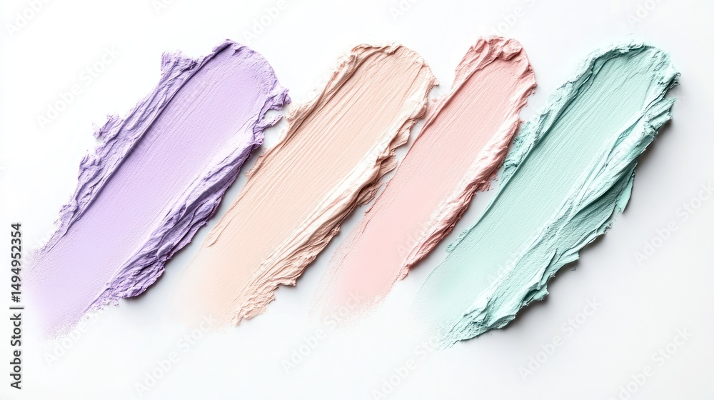 Pastel concealer swatches