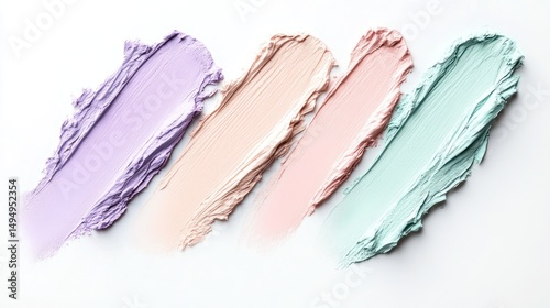 Obraz na płótnie Pastel concealer swatches w salonie
