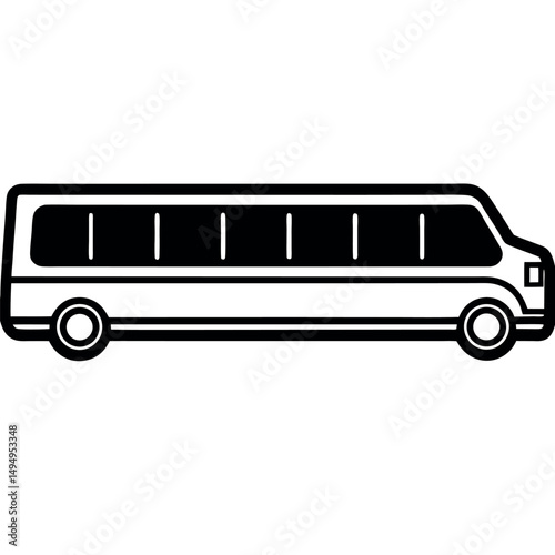 Vintage red double decker London bus public transport vector illustration