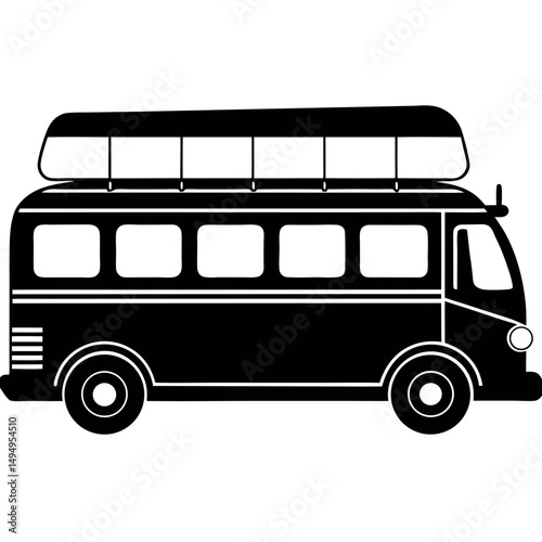Red retro double-decker bus vector illustration for public city tour transport