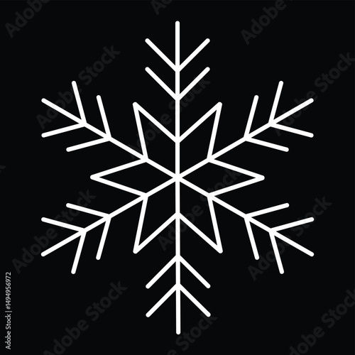 vector illustration of a snowflake