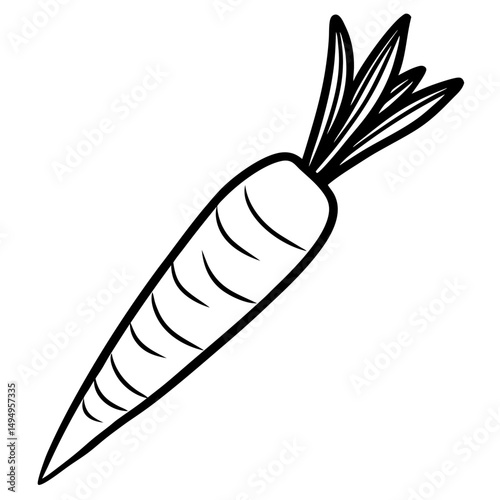 Purple Carrot Vector Illustration