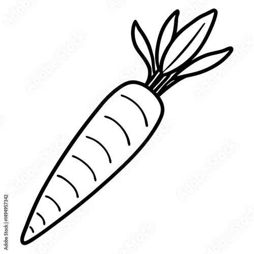 Purple Carrot Vector Illustration