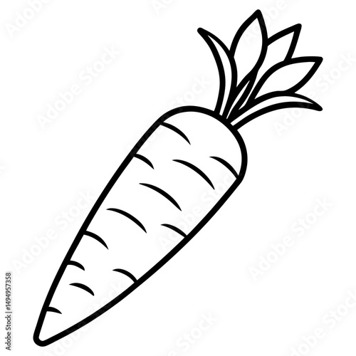 Purple Carrot Vector Illustration