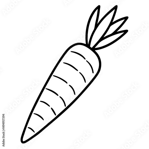 Purple Carrot Vector Illustration