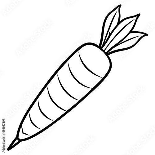 Purple Carrot Vector Illustration