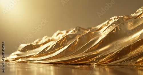 Elegant gold foil with soft, diffused light reflections ,  light,  lustre