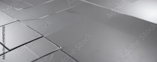 Smooth silver surface, subtle geometric embossing ,  industrial,  minimalist,  plate