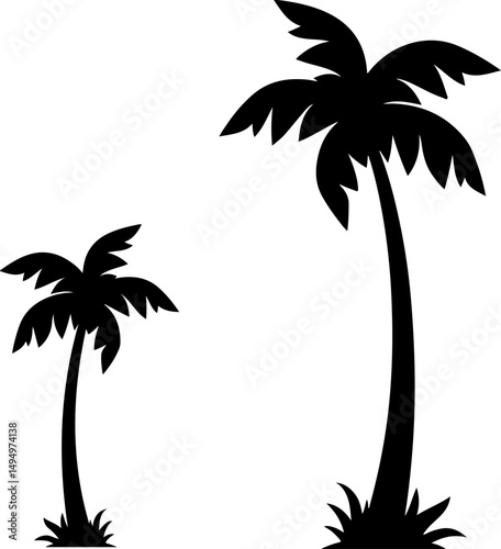 Collection of Palm Tree Silhouette vectors