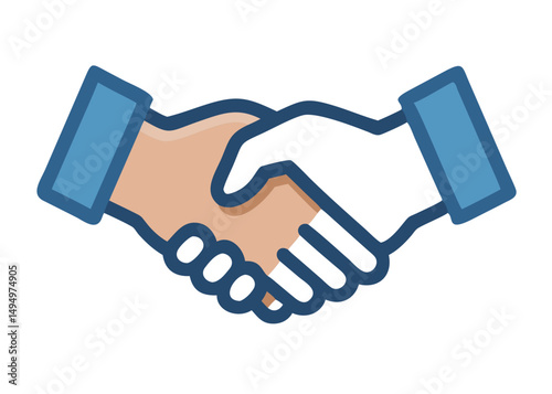 Hand shake logo icon