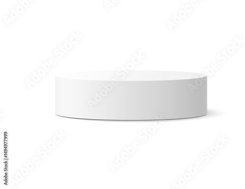 Png elegant podium on transparent background. Minimal 3D pedestal for product or cosmetic presentation. Modern platform mockup for advertising, beauty, or fashion showcase.