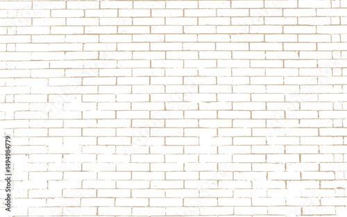 Vector brown and white texture of brick wall