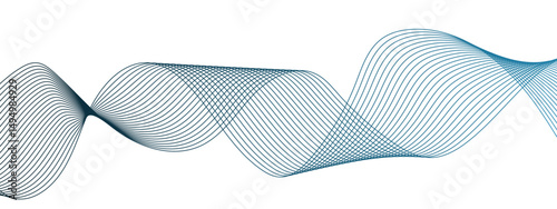 Abstract flowing wave pattern  spaced green lines forming  wave and motion on white background. lines and curved, thin, and transparent, movement and rhythm. light green tones, clean, modern design