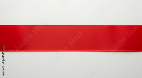Free Download Vibrant Red Satin Ribbon on a Clean White Background for Decoration - GFXLoad