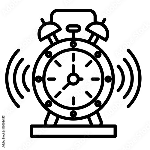 Alarm Clock Vector Icon