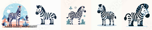 Vector of a zebra
