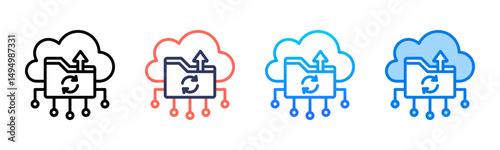 Backup icon sheet multiple style collection