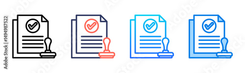 Approvals icon sheet multiple style collection