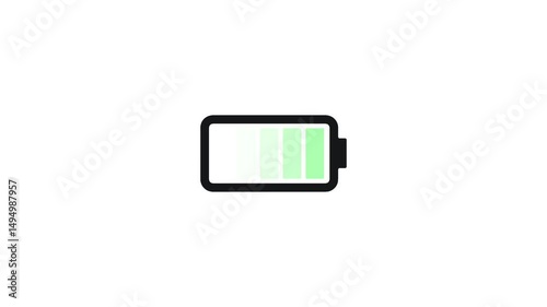 Green Battery charing in Full bar