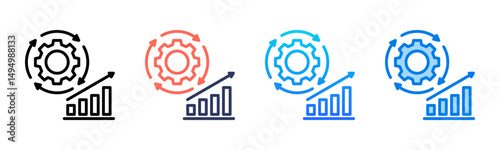 Optimization icon sheet multiple style collection