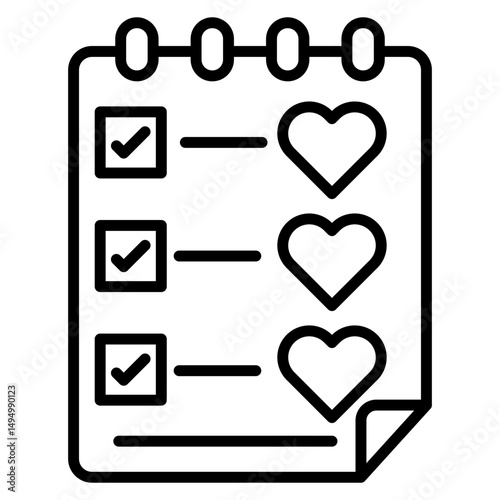 Wishlist Vector Icon