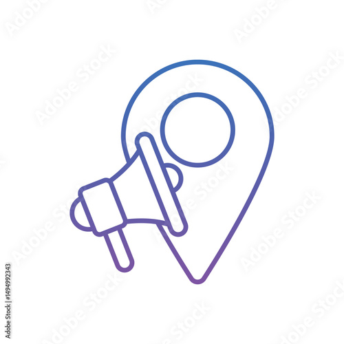 Proximity Marketing Vector icon