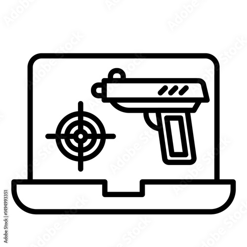 Shooting Game Vector Icon