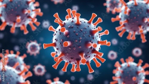 The rotavirus: a contagious reoviridae RNA virus causing diarrhea, gastroenteritis, fever, and stomach flu in infants and children. Medical Ai illustration of rotavirus cell and gut structure.