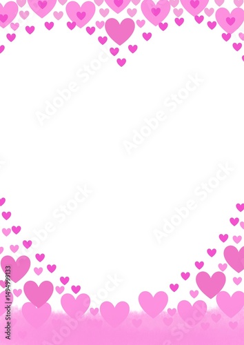 pink background with hearts
