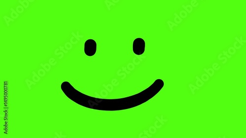 Happy Smiling Cartoon Face Animation