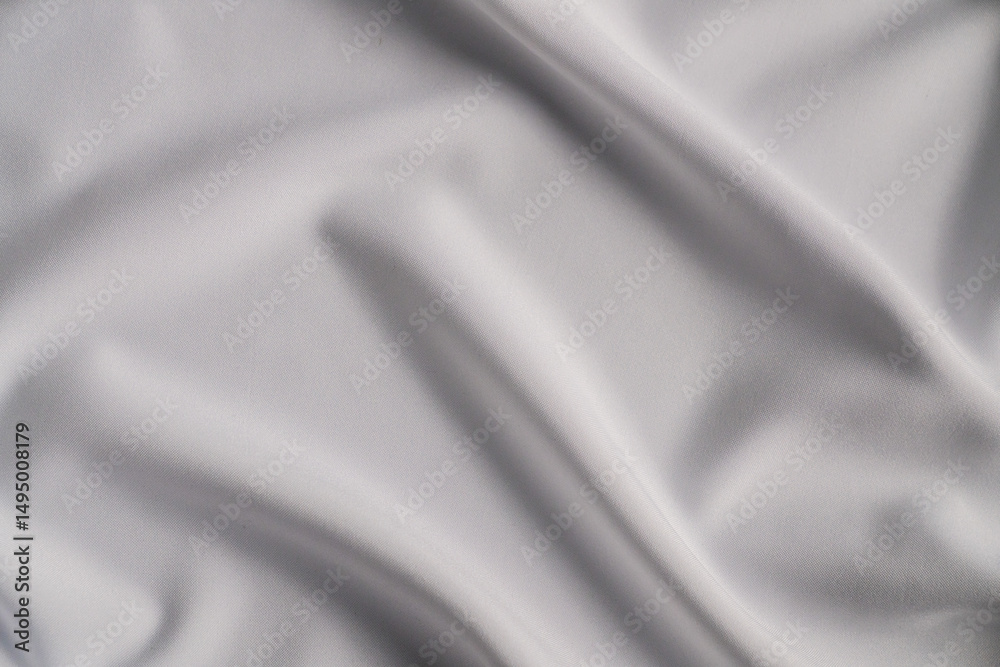 Fototapeta premium Smooth White Fabric with Elegant Folds