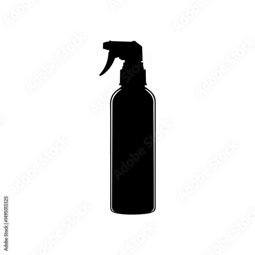 Alcohol spray    silhouette icon vector flat design.
