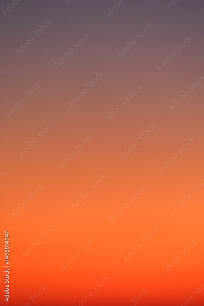Naklejka premium Gradient sky with warm orange and purple tones. Abstract background for design and print