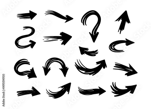 A Comprehensive Collection of Artistic Arrow Graphics Perfect for Various Design Projects