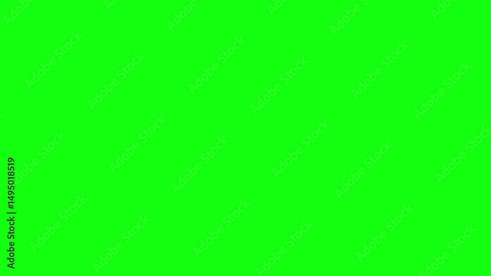 A vibrant green screen displaying the word GO in white with a gray outline in the center.
