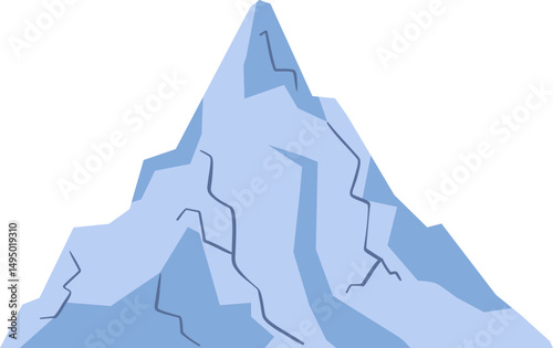 Stylized Iceberg, Concept of Global Warming