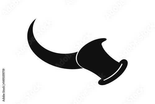 horn-decor-silhuette---vector-art-illustriton-whit.eps