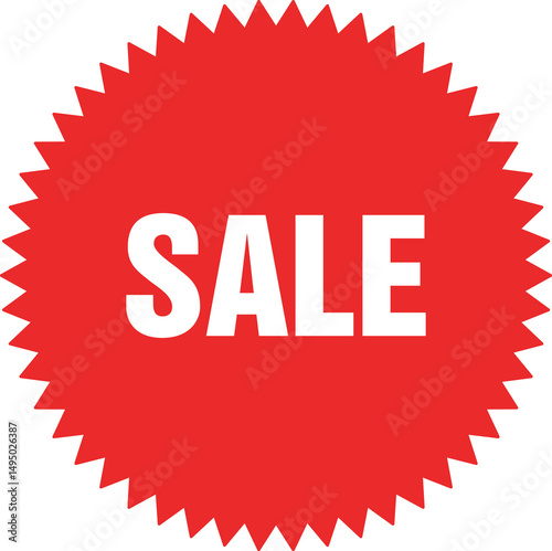 red sale sticker