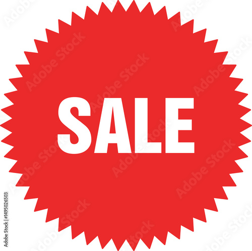 red sale sticker