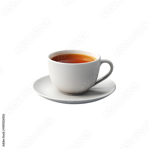 Wallpaper Mural cup of tea isolated on a transparent background, in a PNG format Torontodigital.ca