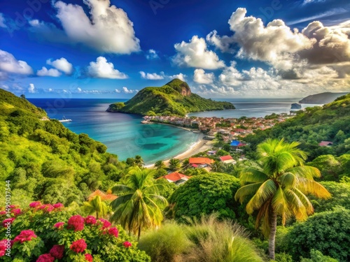 St. Philippe Island, Martinique: High-Resolution Photography, Deep Depth of Field, Lush Tropical Landscape