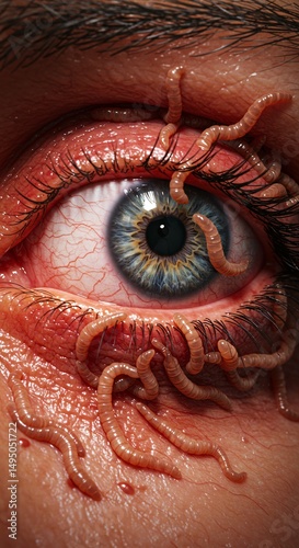 eyes full of woms parasite