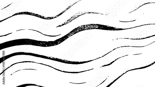 Abstract black lines for website, banner and brochure, Curve flow motion illustration, Smoke design, Vector lines, Modern background design.	