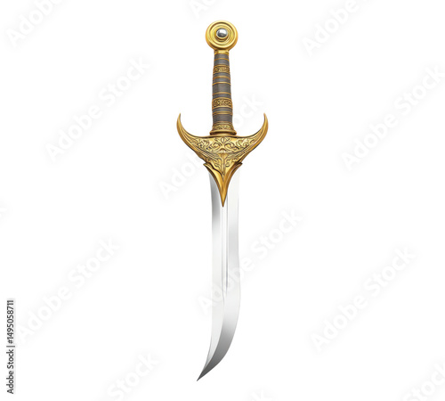 Rondel Dagger on transparent background